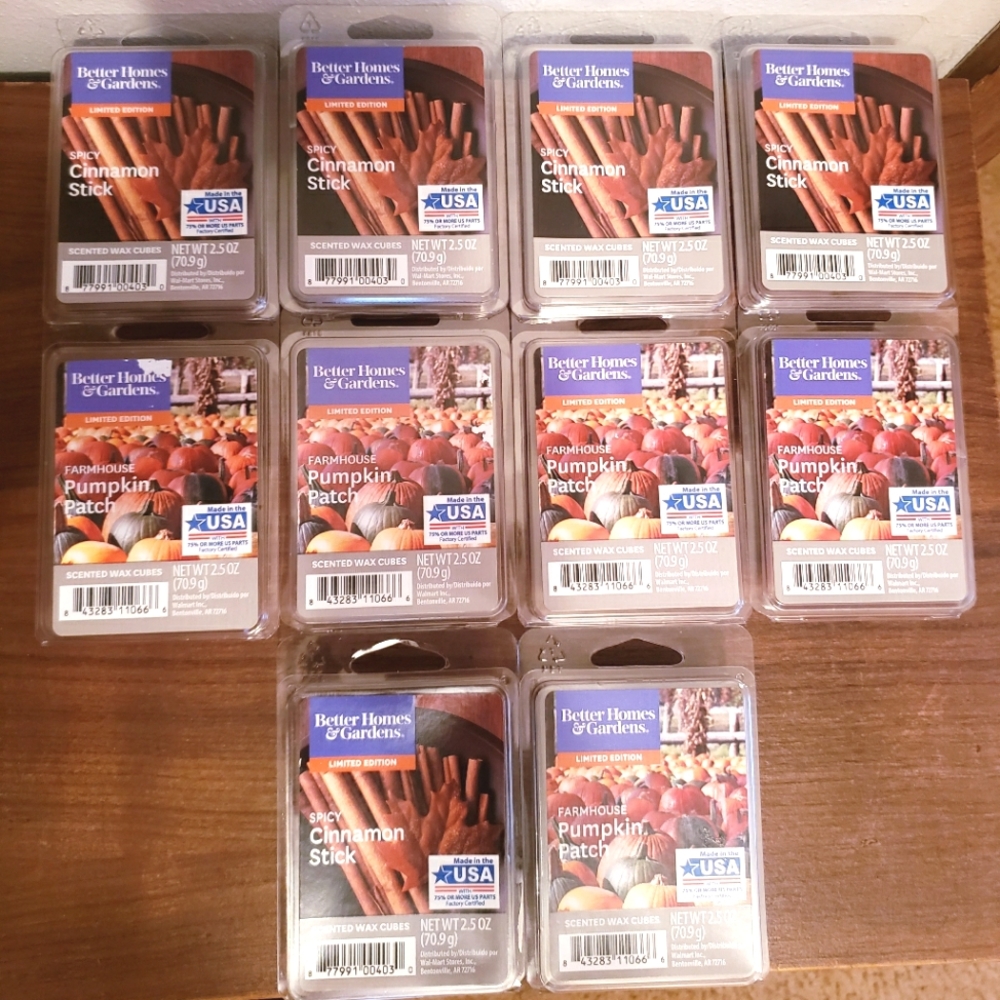 ScentSationals Wax Cubes  Lot of 10 2.5oz each. Limited Edition